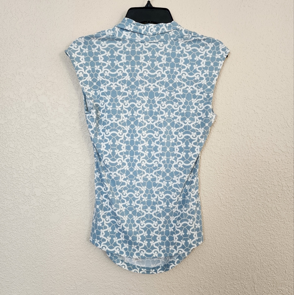 Ann Taylor Patterned Ruched Top - image 2